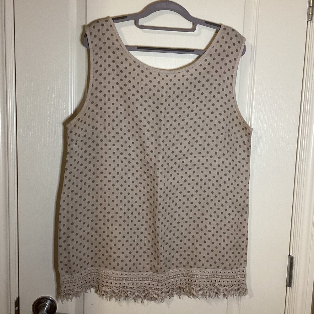 Vanessa Alexandra Women's Top Sleeveless Blouse Size L Made in Italy